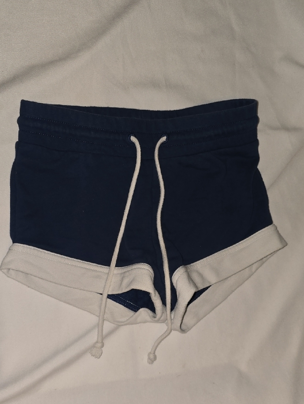 Urban Outfitters Navy Blue Athletic Shorts with White Trim